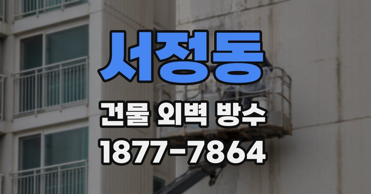 서정동 건물 외벽 방수