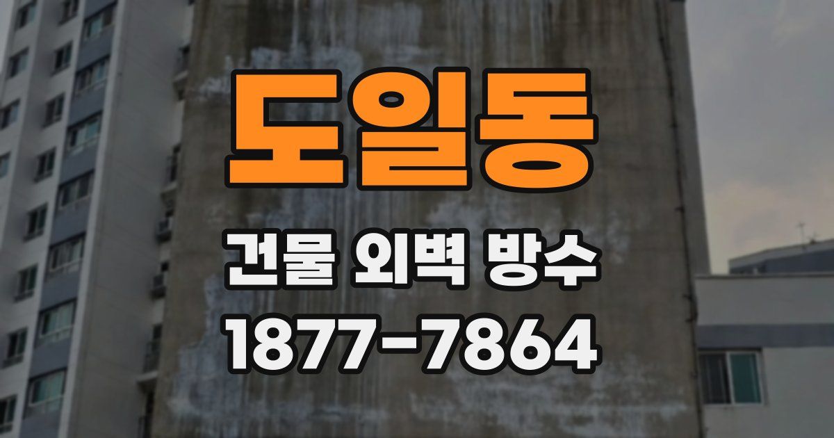 도일동 건물 외벽 방수