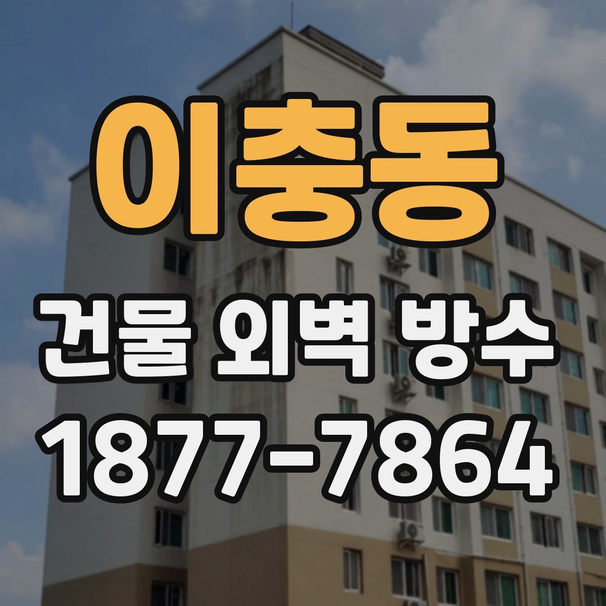 이충동 건물 외벽 방수