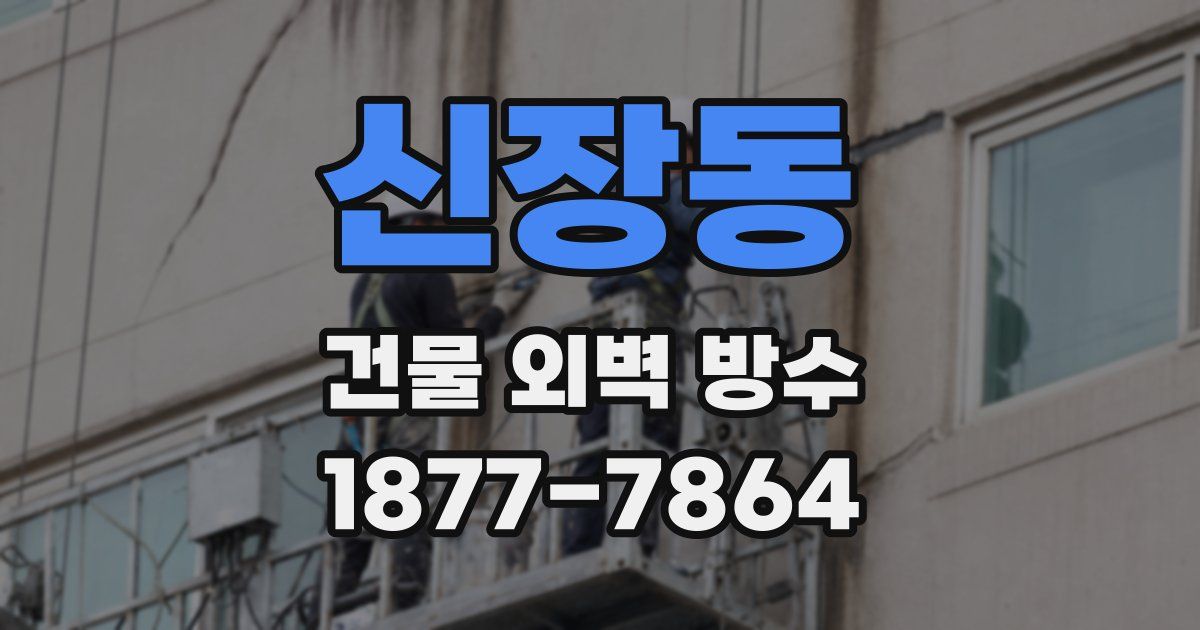 신장동 건물 외벽 방수
