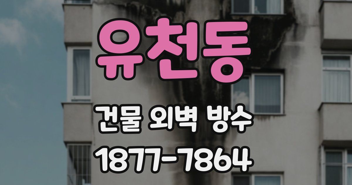 유천동 건물 외벽 방수
