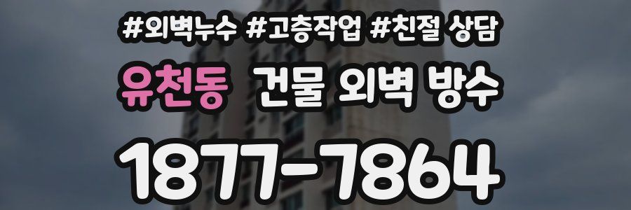 유천동 건물 외벽 방수
