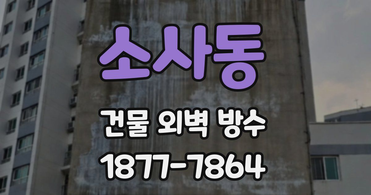 소사동 건물 외벽 방수