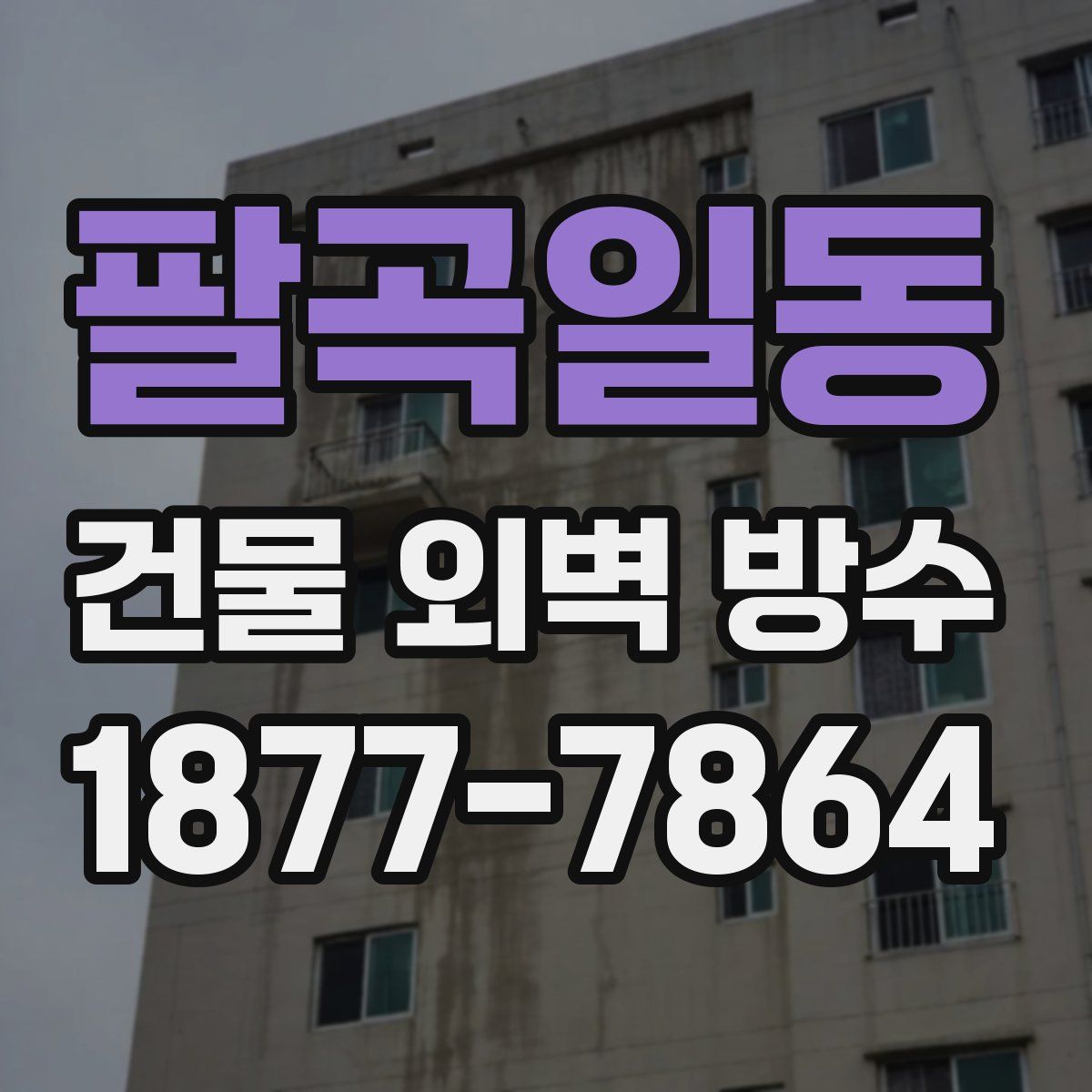 팔곡일동 건물 외벽 방수