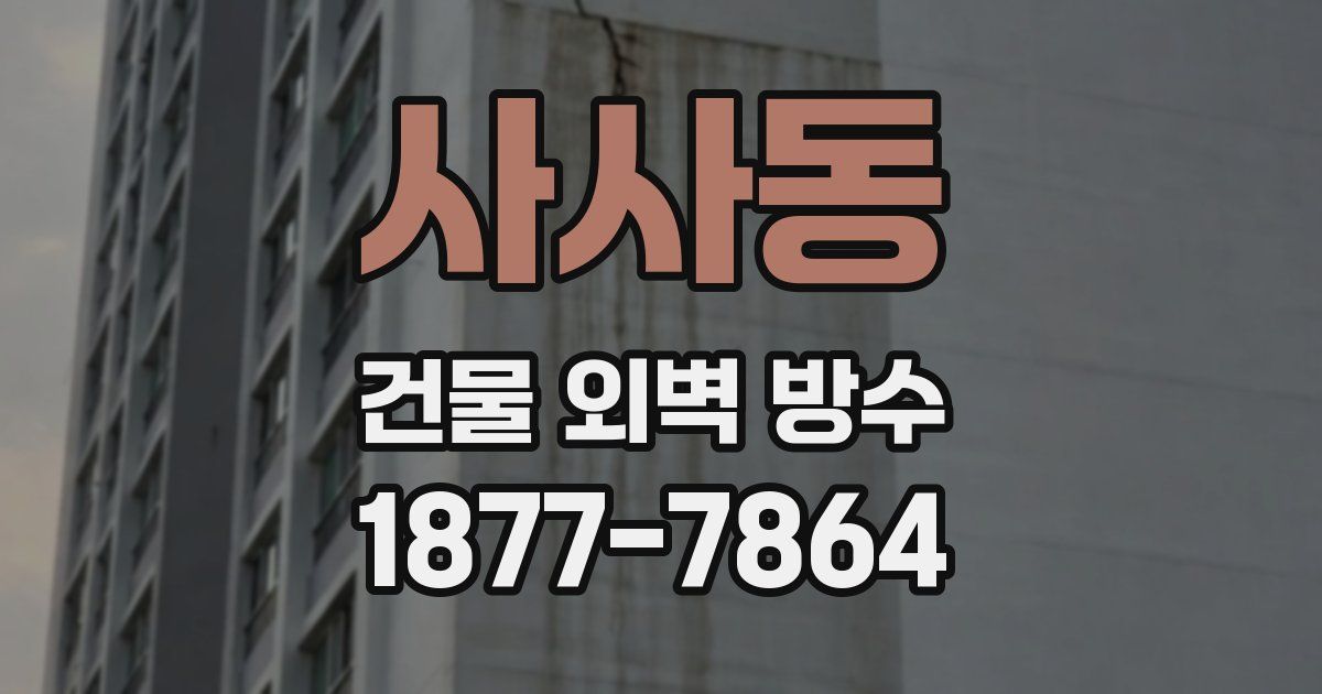 사사동 건물 외벽 방수