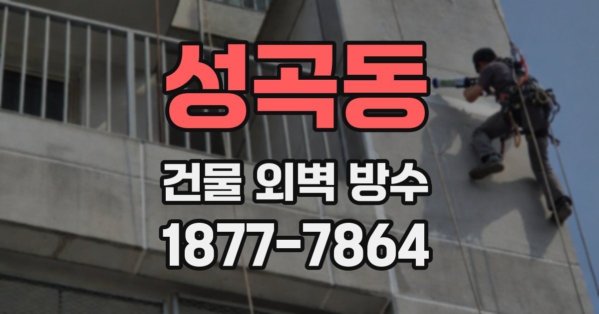 성곡동 건물 외벽 방수