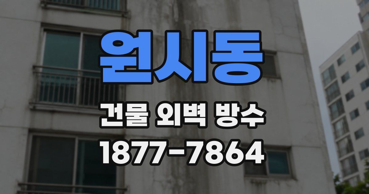 원시동 건물 외벽 방수