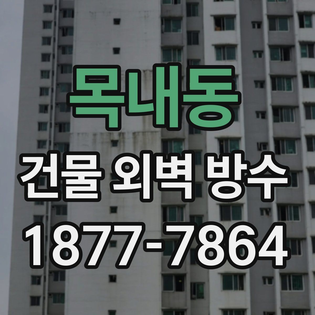 목내동 건물 외벽 방수 외벽 균열 유형별 대응 방법
