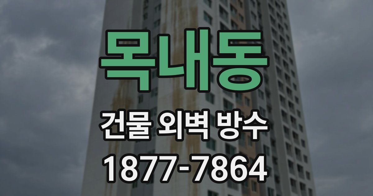 목내동 건물 외벽 방수