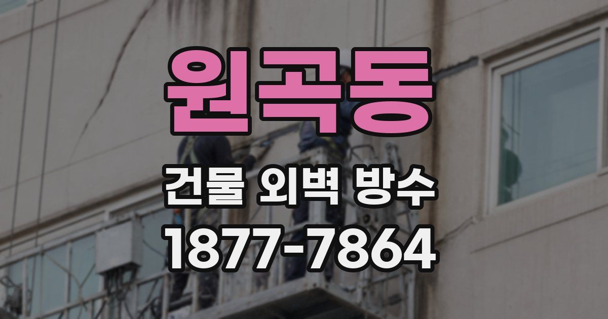 원곡동 건물 외벽 방수