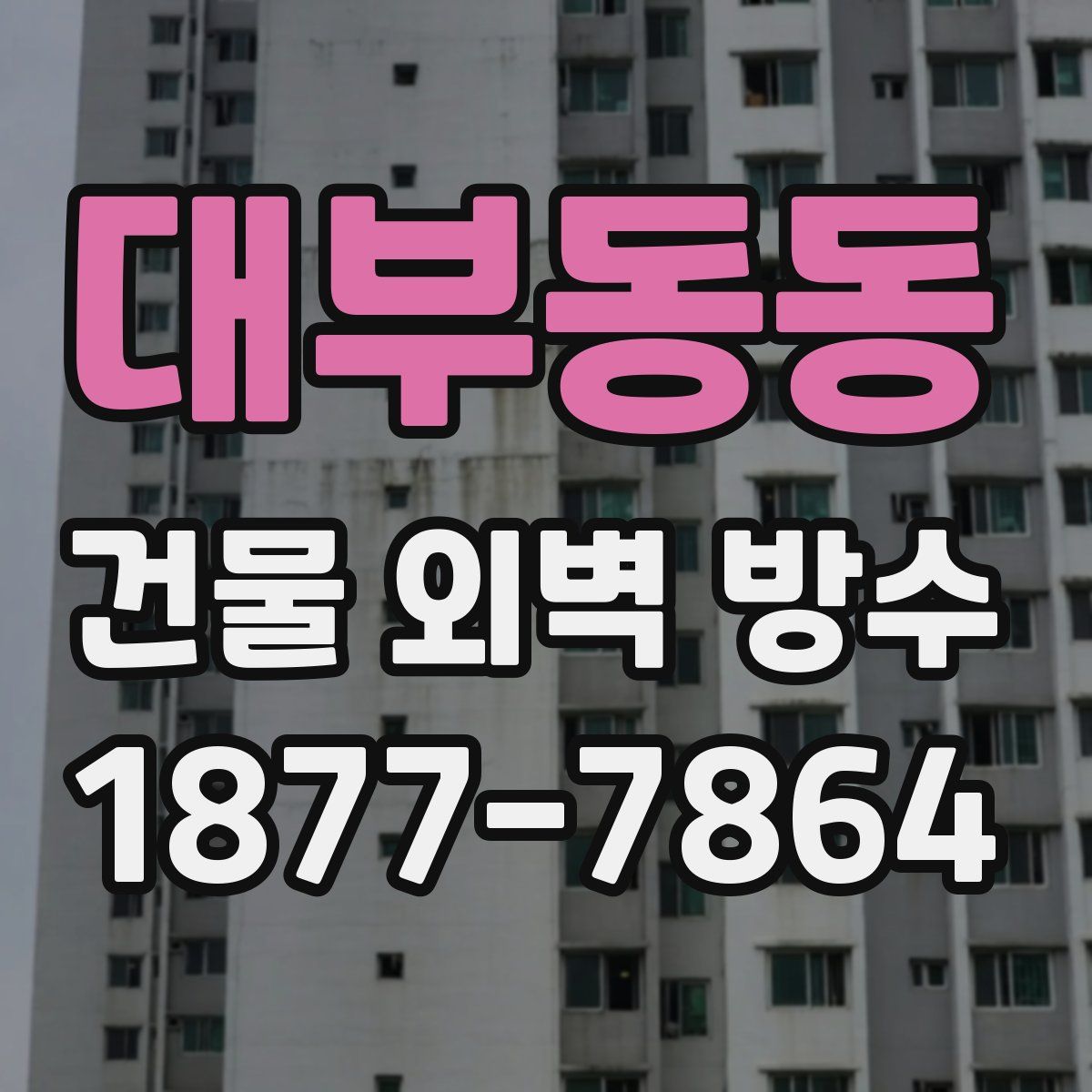 대부동동 건물 외벽 방수