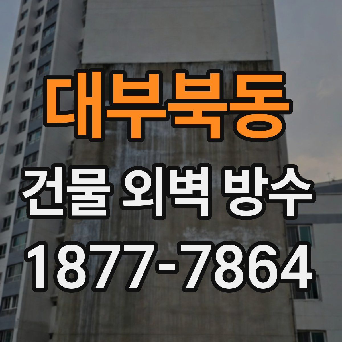 대부북동 건물 외벽 방수