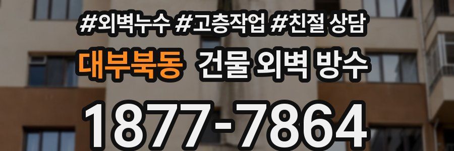 대부북동 건물 외벽 방수