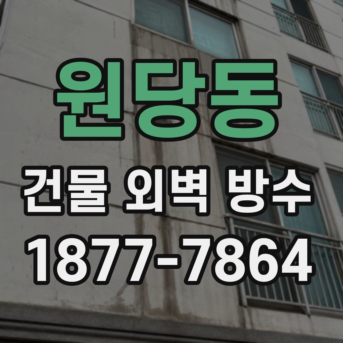 원당동 건물 외벽 방수
