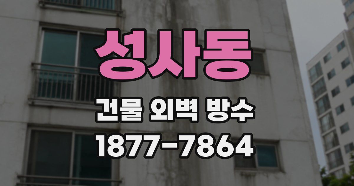 성사동 건물 외벽 방수