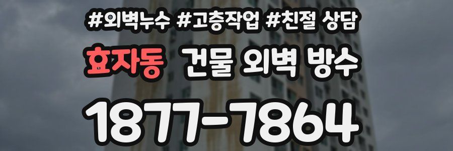 효자동 건물 외벽 방수