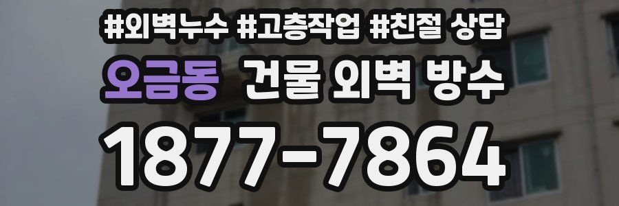 오금동 건물 외벽 방수