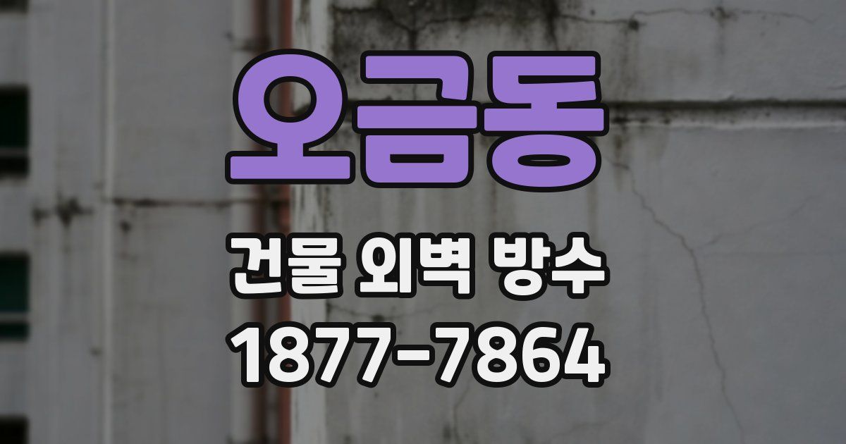 오금동 건물 외벽 방수