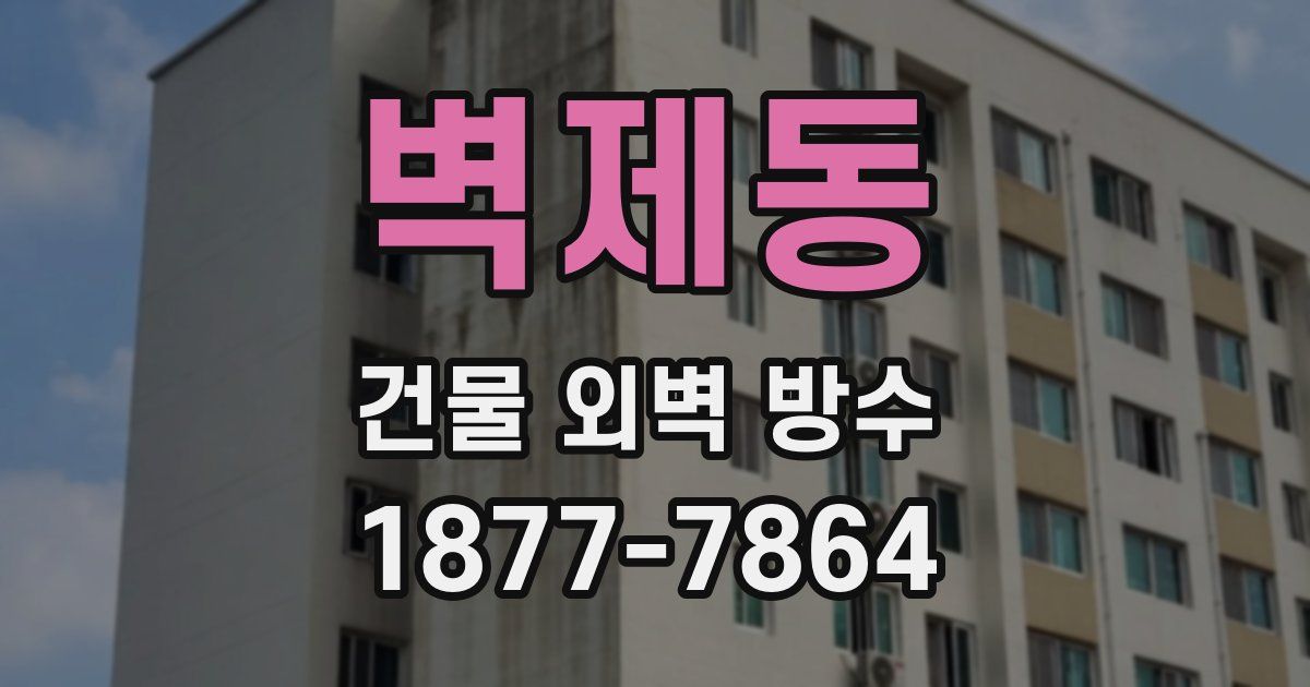 벽제동 건물 외벽 방수
