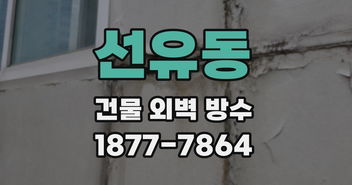 선유동 건물 외벽 방수