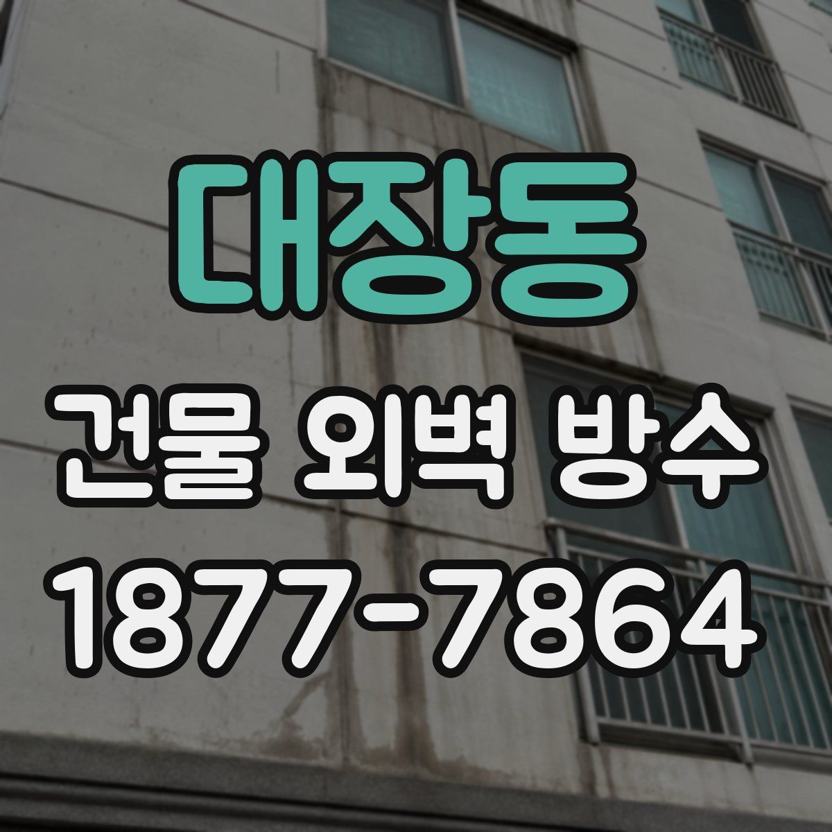 대장동 건물 외벽 방수