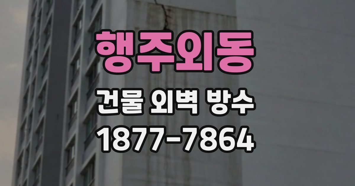 행주외동 건물 외벽 방수