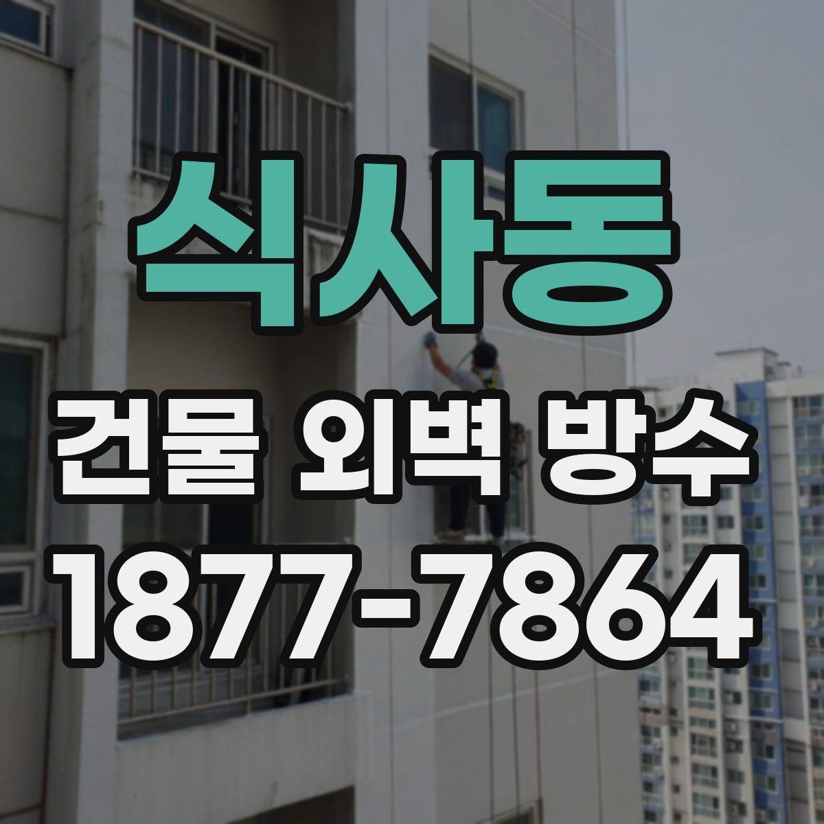 식사동 건물 외벽 방수