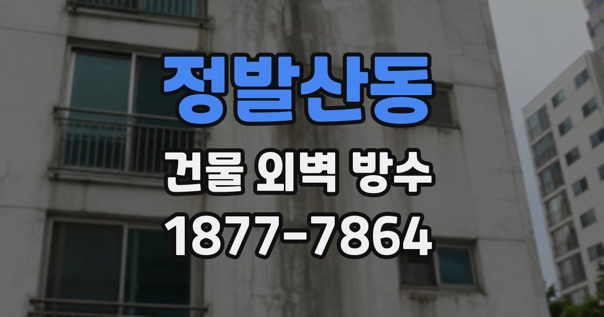 정발산동 건물 외벽 방수
