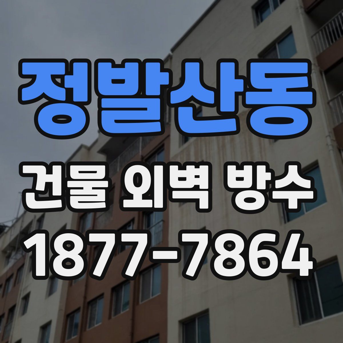 정발산동 건물 외벽 방수