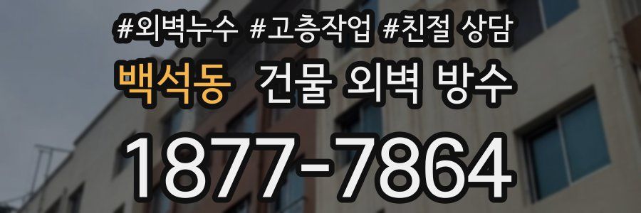 백석동 건물 외벽 방수