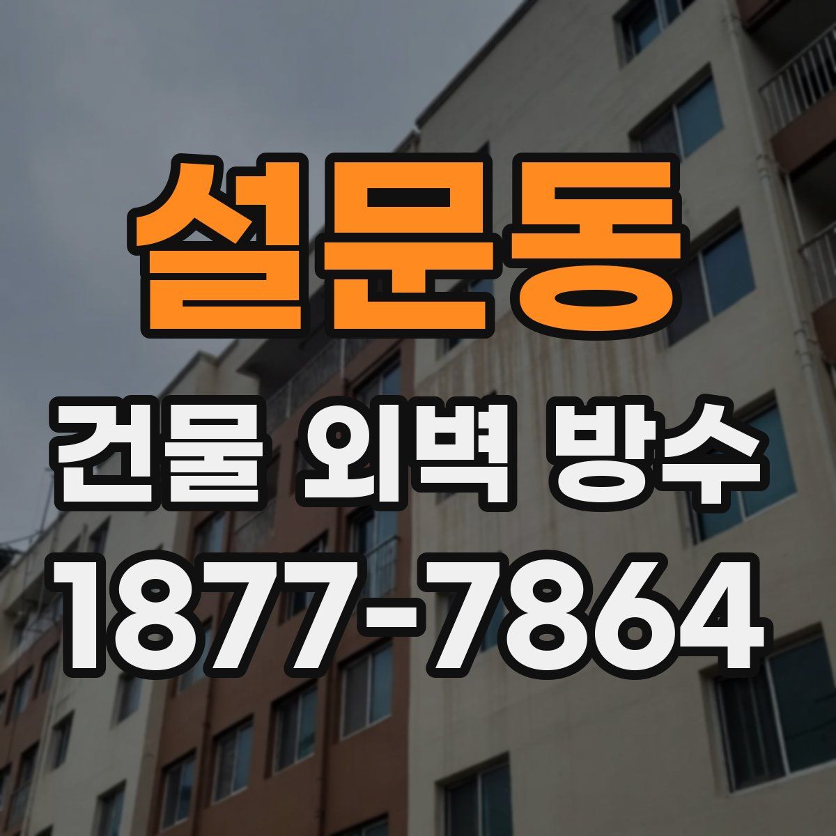 설문동 건물 외벽 방수