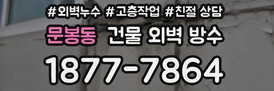문봉동 건물 외벽 방수