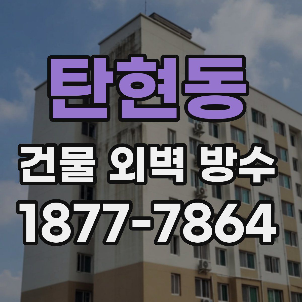 탄현동 건물 외벽 방수