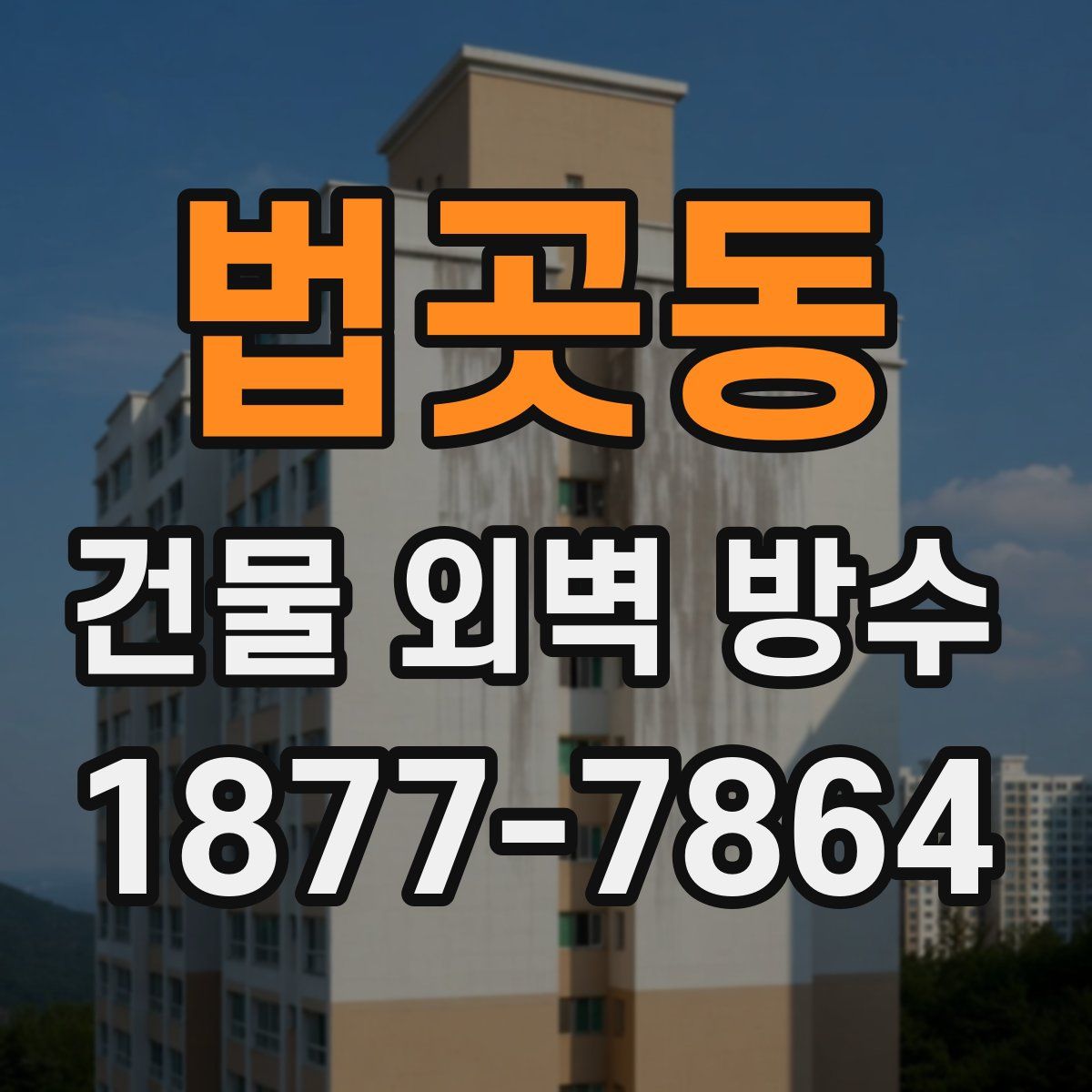 법곳동 건물 외벽 방수