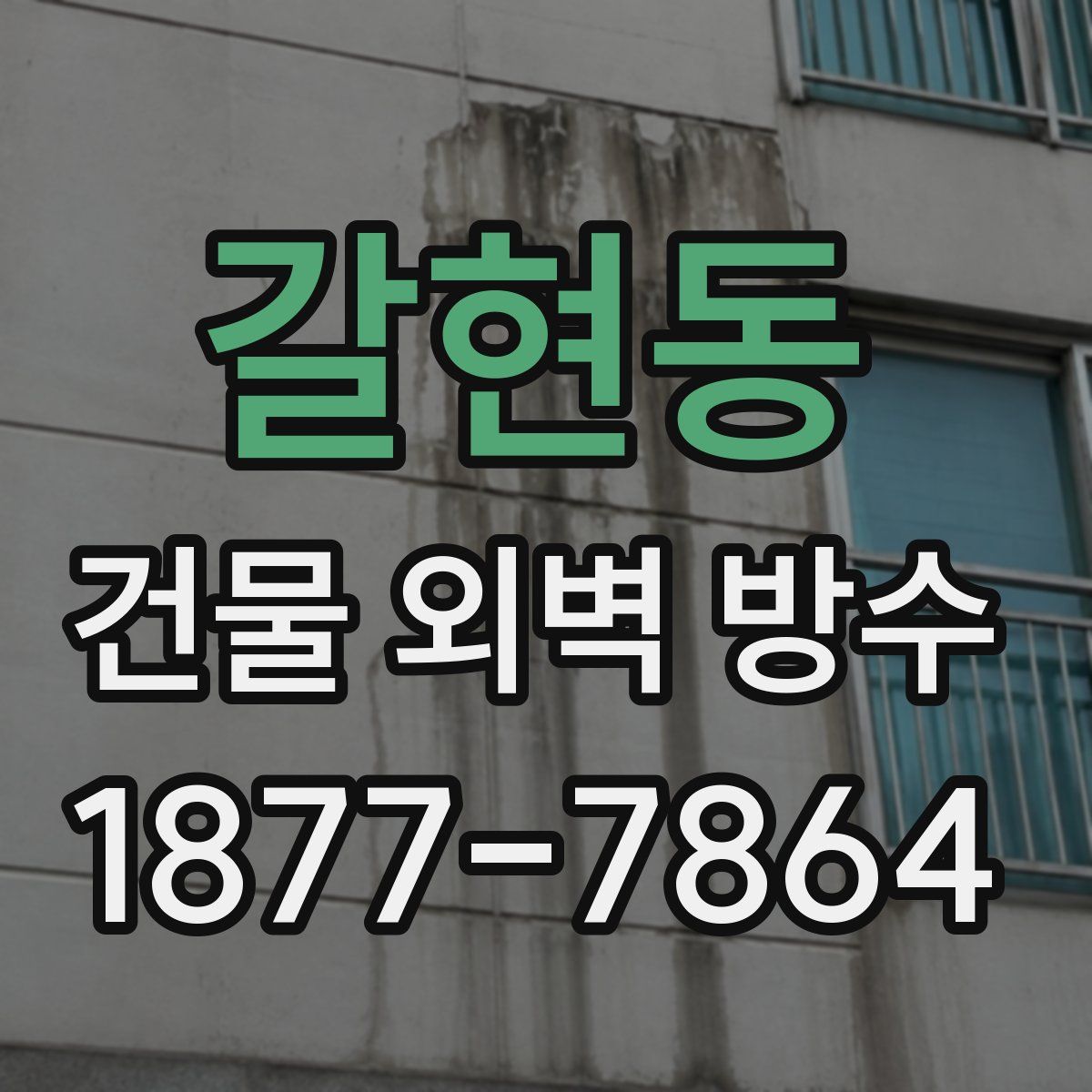 갈현동 건물 외벽 방수