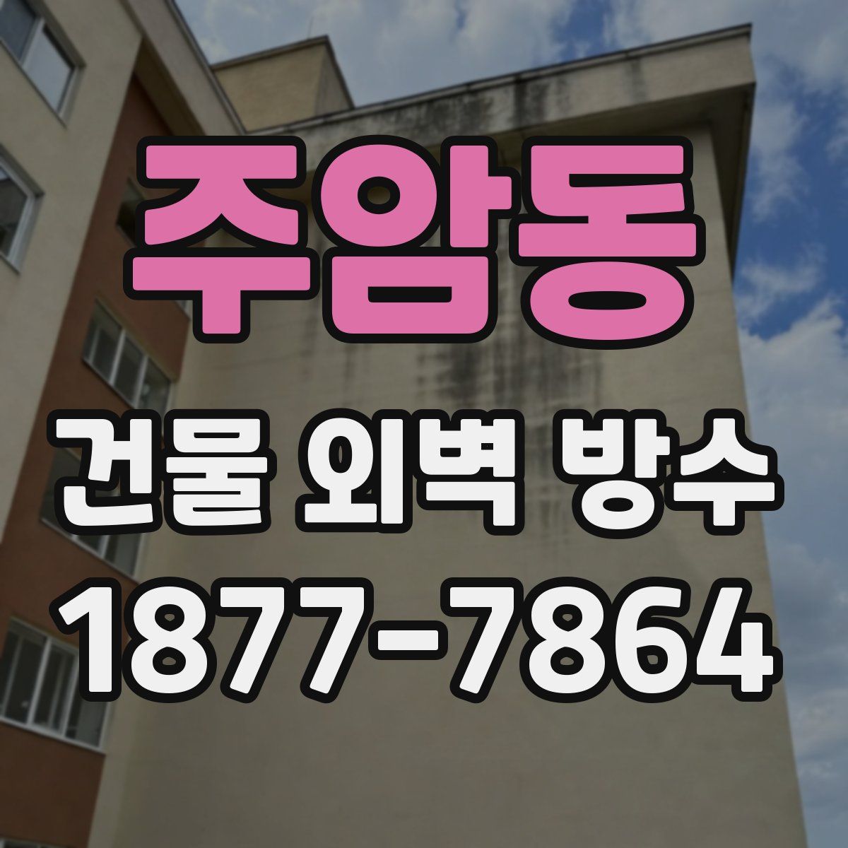 주암동 건물 외벽 방수
