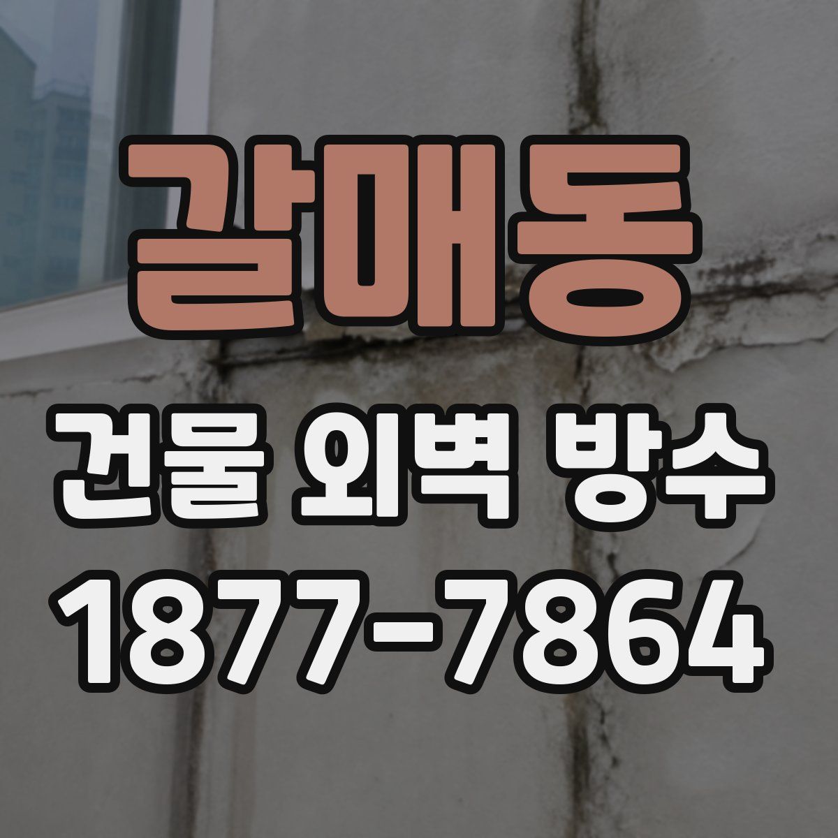 갈매동 건물 외벽 방수