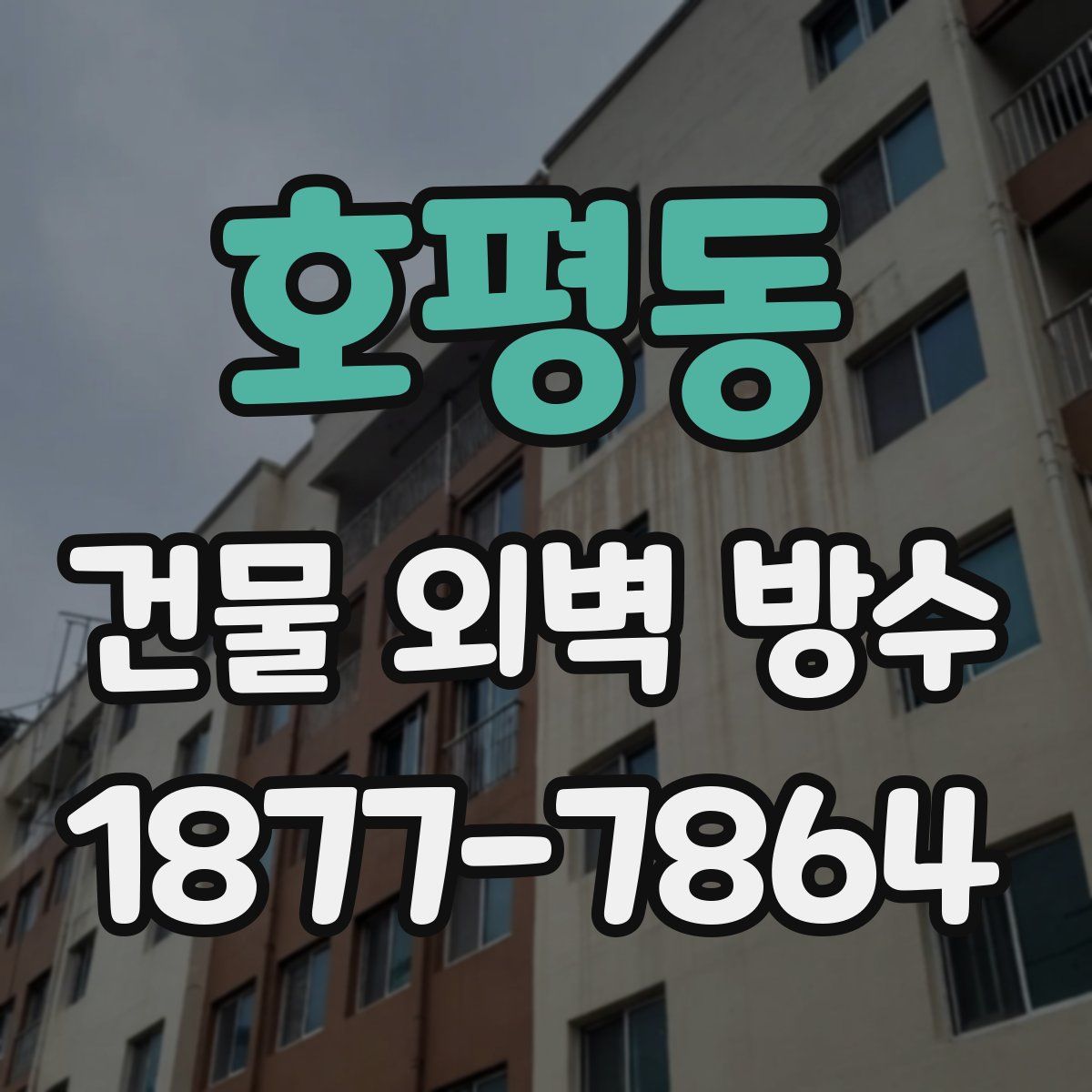 호평동 건물 외벽 방수