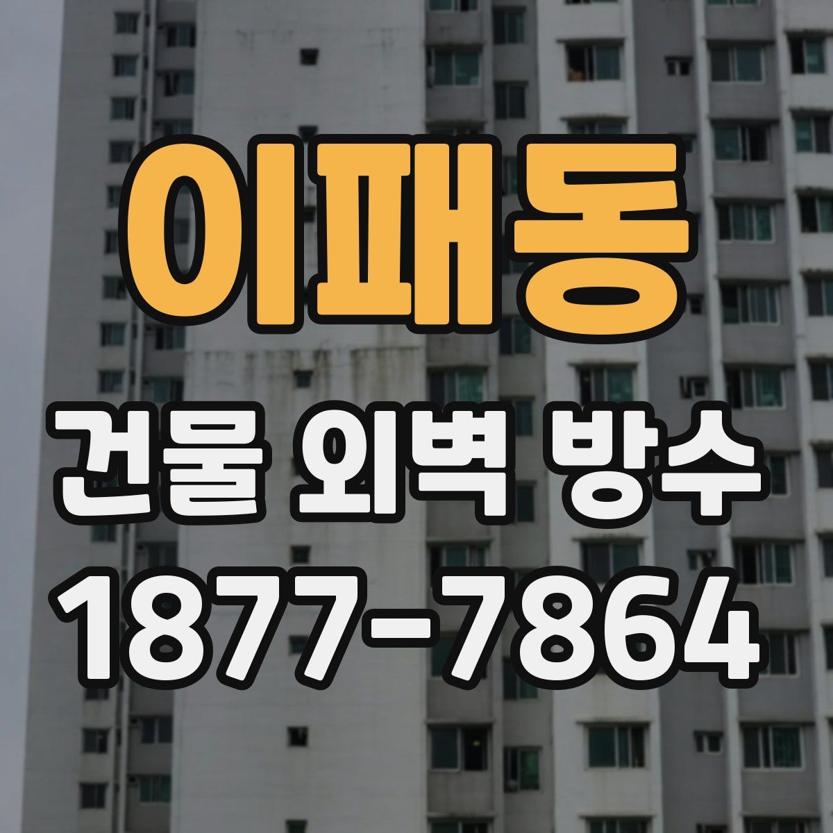 이패동 건물 외벽 방수