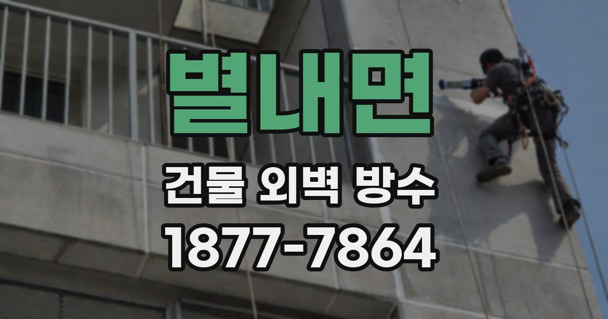 별내면 건물 외벽 방수