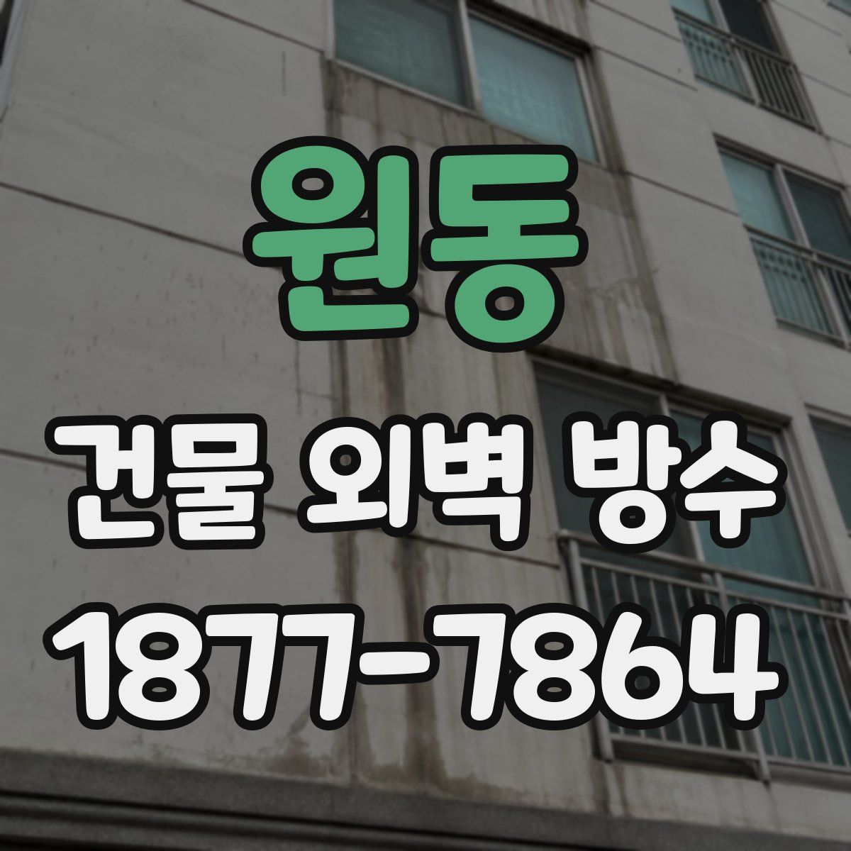 원동 건물 외벽 방수