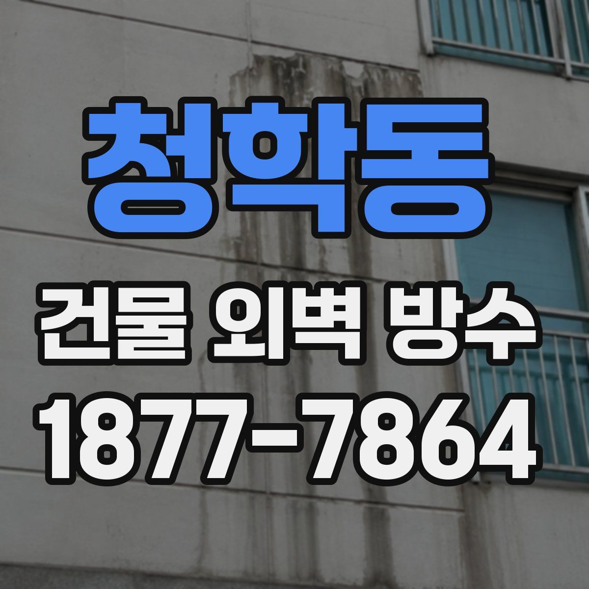 청학동 건물 외벽 방수