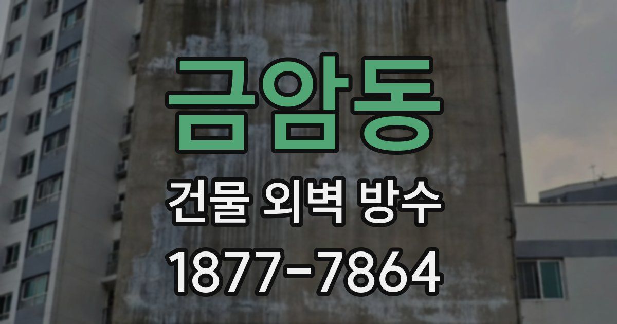 금암동 건물 외벽 방수