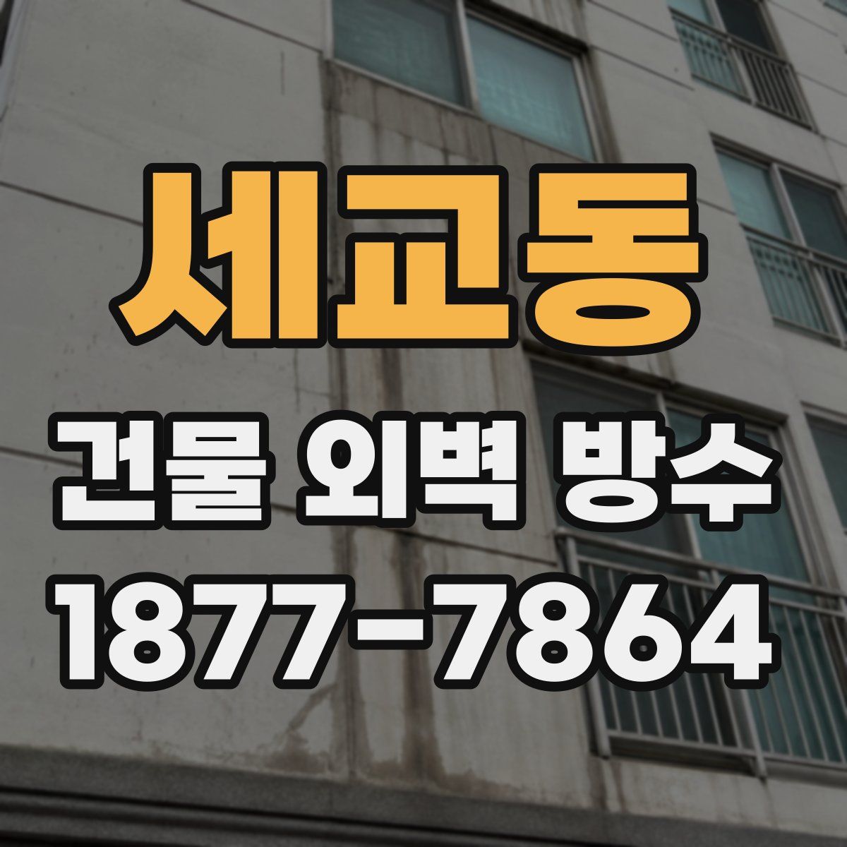 세교동 건물 외벽 방수