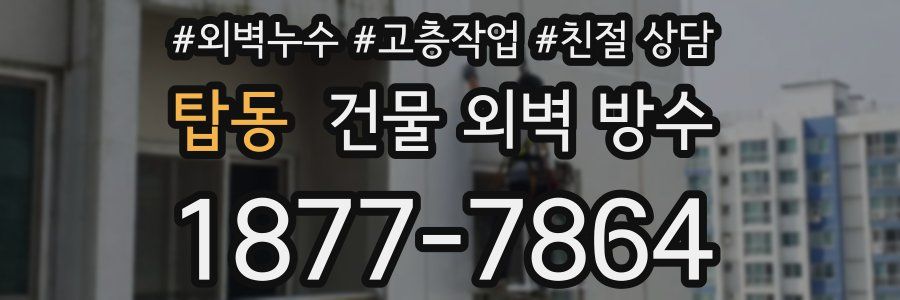 탑동 건물 외벽 방수