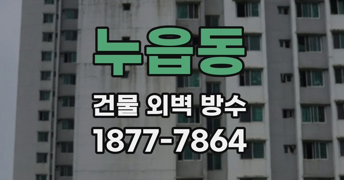 누읍동 건물 외벽 방수