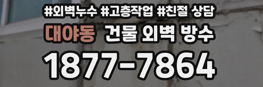 대야동 건물 외벽 방수