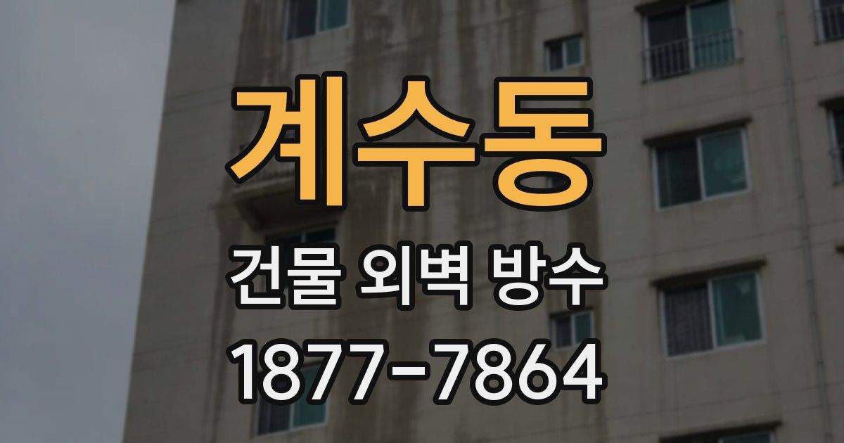 계수동 건물 외벽 방수
