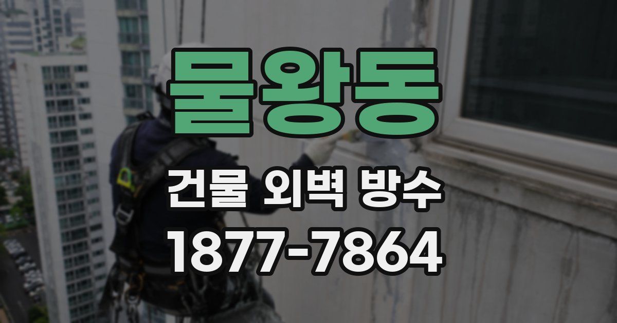 물왕동 건물 외벽 방수