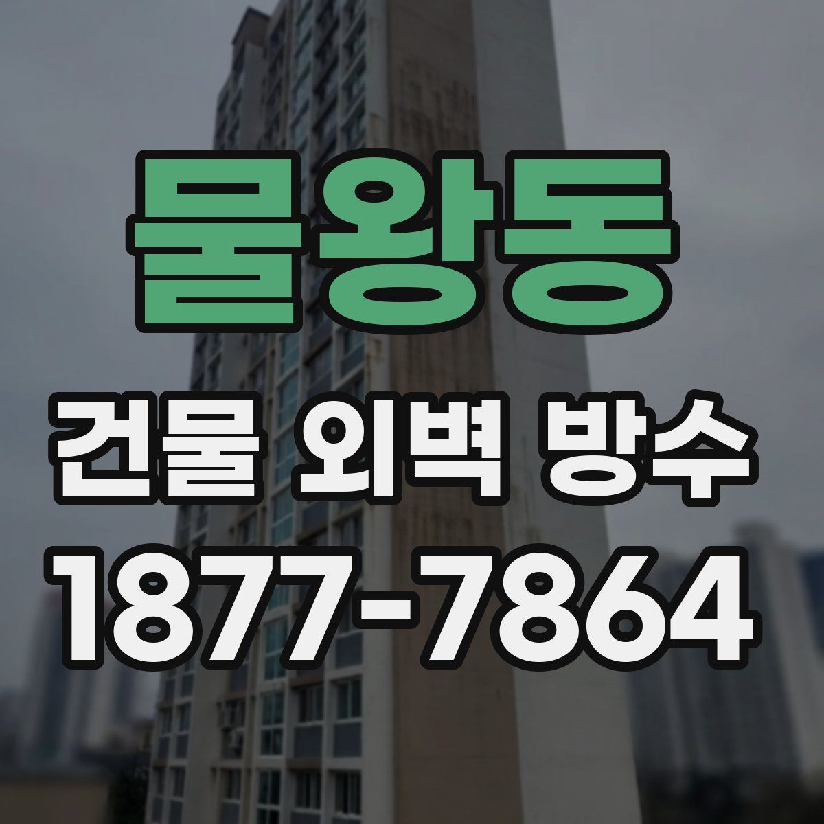 물왕동 건물 외벽 방수